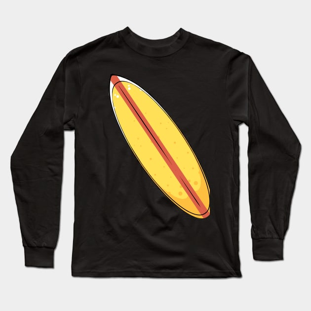 Surfboard Long Sleeve T-Shirt by fromherotozero